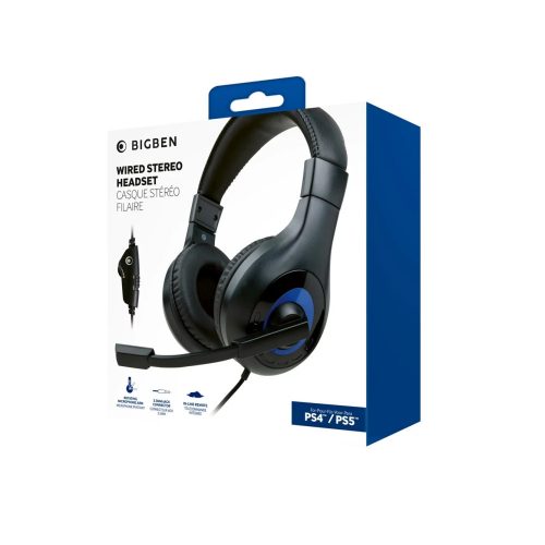 Nacon Stereo Gaming Headset V1 fekete színben (PS5)